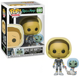 Space Suit Morty with Snake #690 Rick and Morty Funko Pop! in box and out of box