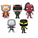 Spider-Man Beyond Amazing Funko Pop 5-Pack Amazon Exclusive figures displayed out of the box.