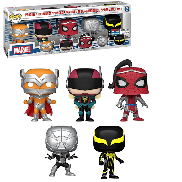 Spider-Man - Marvel Beyond Amazing Collection Funko Pop! [5-Pack Amazon Exclusive]