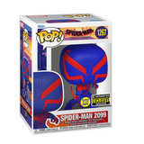 Spider-Man 2099 Funko Pop #1267 GITD EE Exclusive displayed inside the original Funko Pop box