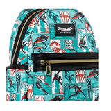 Spider Man Spider Verse Loungefly mini backpack EE Exclusive comic panel design side view