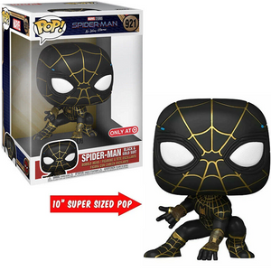 Spider-Man Black & Gold Suit #921 - Spider-Man No Way Home Funko Pop! [10-Inch Target Exclusive]