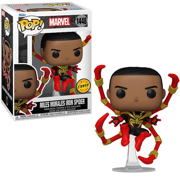 Miles Morales Iron Spider #1448 - Spider-Man Comics Funko Pop! [Unmasked Chase]