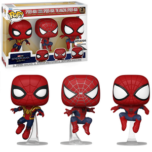 Spider-Man / Friendly Neighborhood Spider-Man / The Amazing Spider-Man - Marvel Funko Pop! [Amazon Exclusive]