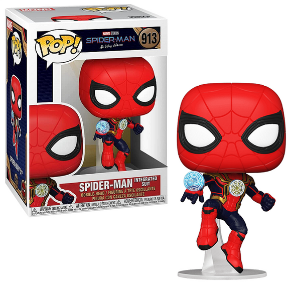 Spider-Man Integrated Suit #913 - Spider-Man No Way Home Funko Pop! [Minor Box Damage]