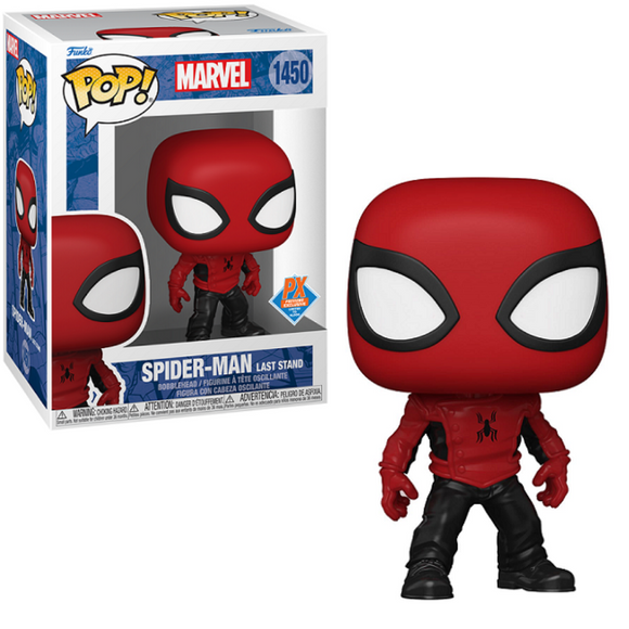 Spider-Man Last Stand #1450 Marvel Funko Pop PX Exclusive in box and out of box