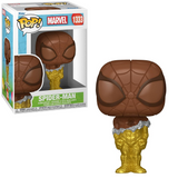 Spider-Man #1333 Marvel Funko Pop shown in-box and out-of-box, front view