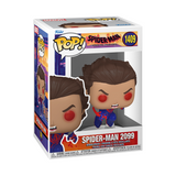 Spider-Man 2099 #1409 Spider-Man Across The Spider-Verse Funko Pop Unmasked in box glam shot