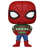 Spider-Man in Sweater #1284 Marvel Funko Pop Holiday vinyl figure out of box