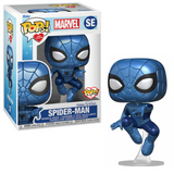 Spider-Man #SE Make-A-Wish Metallic Funko Pop! in box and out of box