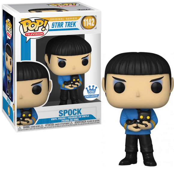 Spock with Cat #1142 – Star Trek Original Series Funko Pop! TV [Funko Exclusive]