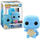 Squirtle #504 Pokemon Flocked GameStop Exclusive Funko Pop! Games in and out of box