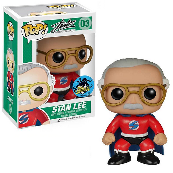 Stan Lee #03 - Stan Lee Collectibles Funko Pop! [Red Costume] [ComiKaze Exclusive]