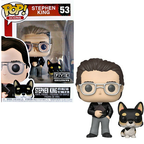 Stephen King With Molly #53 – Stephen King Funko Pop! Icons [FYE Exclusive]