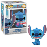 Stitch #1045 Flocked Lilo & Stitch Funko Pop in box and out of box