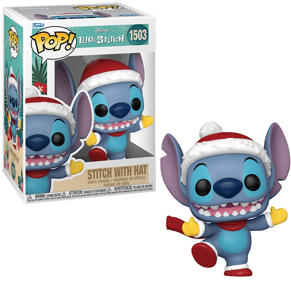 Stitch With Hat #1503 - Lilo & Stitch Funko Pop! [Holiday]