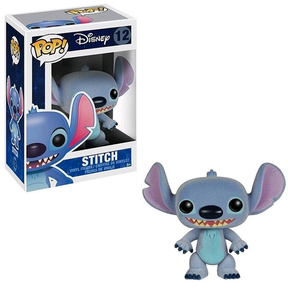 Stitch (Flocked) #12 Funko Pop! in box and out of box