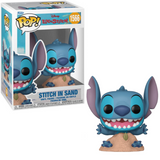 Stitch in Sand #1566 Disney Lilo & Stitch Funko Pop in box and out of box
