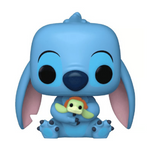 Stitch with Turtle #1353 Funko Pop! figure shown out of the box, front view