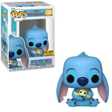 Stitch with Turtle #1353 Funko Pop! shown in box and out of box, front view