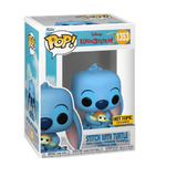 Stitch with Turtle #1353 Funko Pop! displayed inside the box, front view