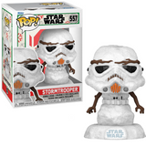 Stormtrooper #557 Star Wars Snowman Funko Pop figure in box and out of box