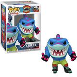Streex #1615 Street Sharks Funko Pop 90’s Capsule Series shown in and out of the box.