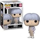 Suga #369 BTS Funko Pop Rocks figure in box and out of box