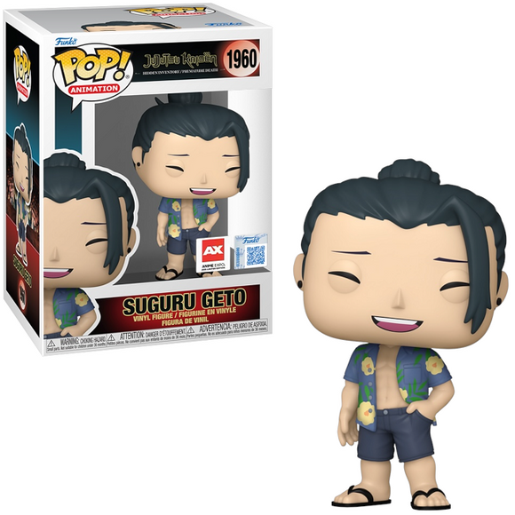 Suguru Geto #1960 Jujutsu Kaisen Funko Pop Anime Expo in and out of box