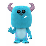 Sulley #385 Flocked Funko Pop figure shown out of the box, front view