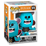 Sulley #975 Pixar Funko Pop displayed inside the box, front view