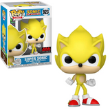 Super Sonic Funko Pop #923 AAA Anime Exclusive displayed both inside the box and out of the box