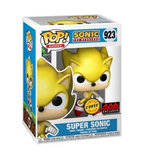 Super Sonic Funko Pop #923 AAA Anime Exclusive Chase shown inside the original Funko Pop box