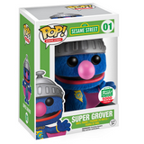 Super Grover #01 Flocked Funko Pop — boxed display
