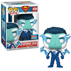 Superman #419 - Superman Funko Pop! Heroes [Blue 2021 Fall Convention Limited Edition]