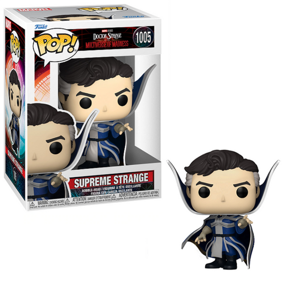 Supreme Strange #1005 Doctor Strange Multiverse of Madness Funko Pop! in box and out of box