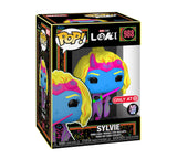 Sylvie #988 Loki Funko Pop Blacklight in box glam shot