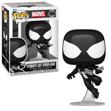 Symbiote Suit Spider-Man #1444 Marvel Funko Pop! in box and out of box