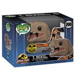 T-Rex With Banner #200 Jurassic Park Funko Pop — figure in retail box