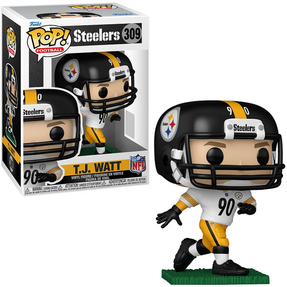 T.J. Watt #309 NFL Steelers Funko Pop in box and out of box