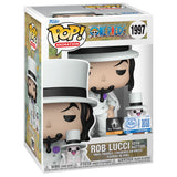 Rob Lucci with Hattori #1997 One Piece Funko Pop Toy Temple Exclusive in box