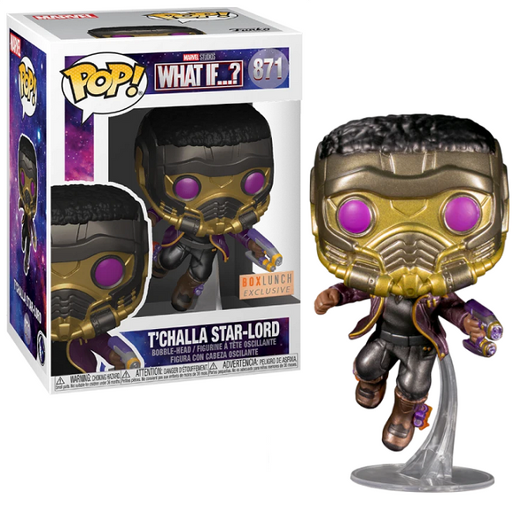 T’Challa Star-Lord #871 – Marvel What If Funko Pop! [Metallic Box Lunch Exclusive]