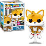 Tails Flying #978 Funko Pop! – flocked figure shown in and out of box
