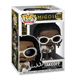 Takeoff #110 Funko Pop! displayed inside the box, front view
