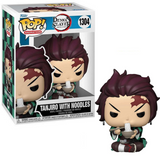 Tanjiro With Noodles #1304 Demon Slayer Funko Pop Animation in and out of box