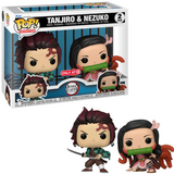Tanjiro and Nezuko Demon Slayer Funko Pop 2 Pack Target Exclusive in and out of box