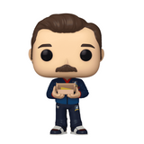 Ted Lasso with Biscuits #1506 Funko Pop TV figure out of box, front view