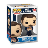 Ted Lasso with Biscuits #1506 Funko Pop TV displayed in box, front view