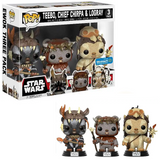 Star Wars Ewok 3-Pack Funko Pop Walmart Exclusive with Teebo, Chief Chirpa, and Logray