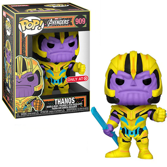 Thanos #909 – Marvel Avengers Funko Pop! [Blacklight Target Exclusive]